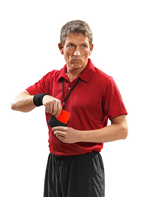 足球裁判孤立图片下载