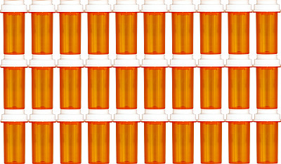 无缝处方瓶上的白色背景图片下载
