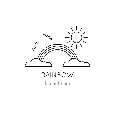 彩虹线图标图片下载