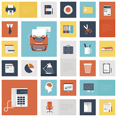 办公室的图标素材图片