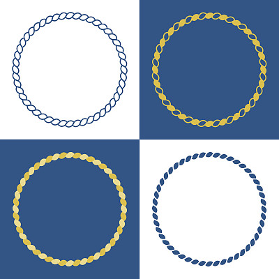 向量绳框架素材图片