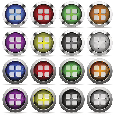 大型网格视图按钮集图片下载