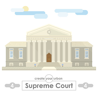 最高法院建筑平面矢量设计图片下载