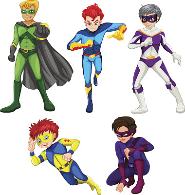 五个英雄图片下载