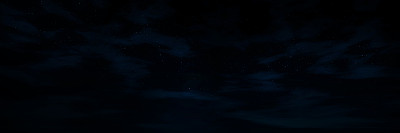 日落后不久，蓝色的星空和蓬松的云素材图片