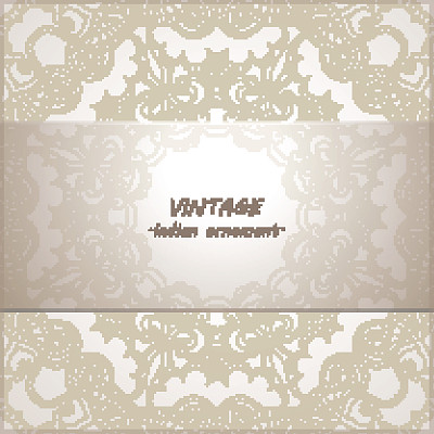 花边图案背景与印度装饰图片下载