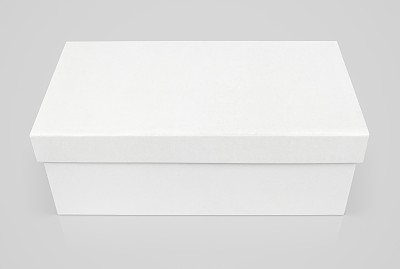 封闭的鞋盒上灰色图片下载