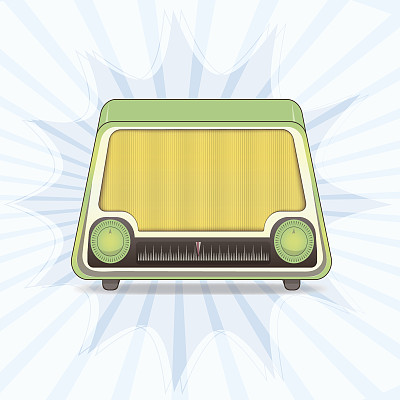 复古的无线电接收机图片下载