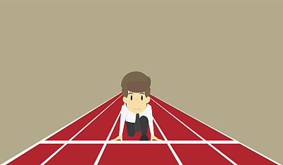 商人准备创业，经营理念鲜明。矢量图图片下载