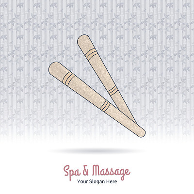 木制的泰式按摩工具。图片下载