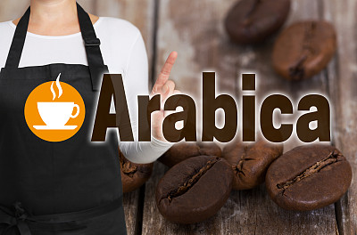 阿拉比卡的概念是由咖啡烘焙器展示的图片下载