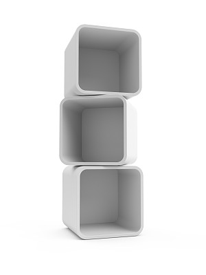 空的白色圆形展示孤立在白色背景上图片下载