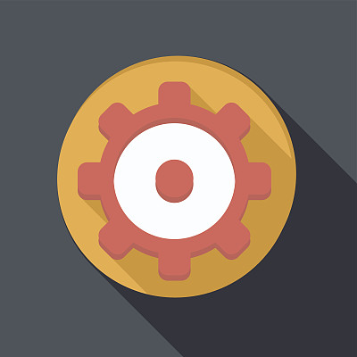 平面图标与阴影，符号设置图片下载