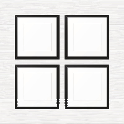 白色背景上的空白框架图片下载