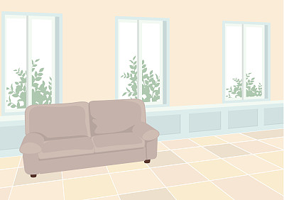 室内/窗户和椅子的插图图片下载