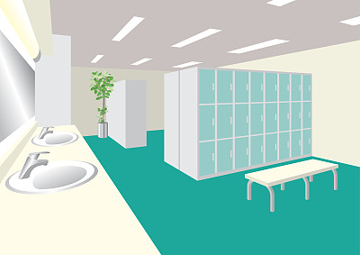 室内/更衣室的插图图片下载