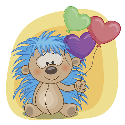 刺猬有气球图片下载