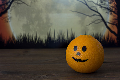 橙色的万圣节图片下载