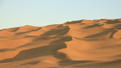 新疆沙漠中的沙丘图片下载