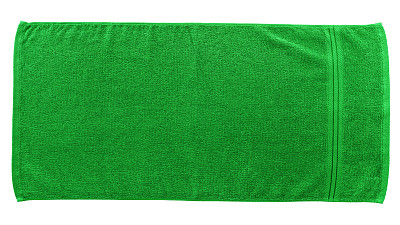 绿色的沙滩毛巾图片下载