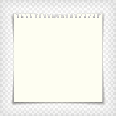 空白的笔记本页，撕破的边缘图片下载