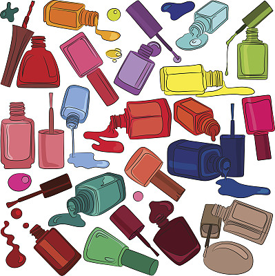 背景与指甲油图片下载