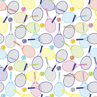 网球拍和网球图片下载