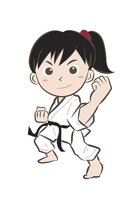 空手道图像女孩7图片下载