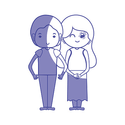 剪影美搭配发型设计图片下载