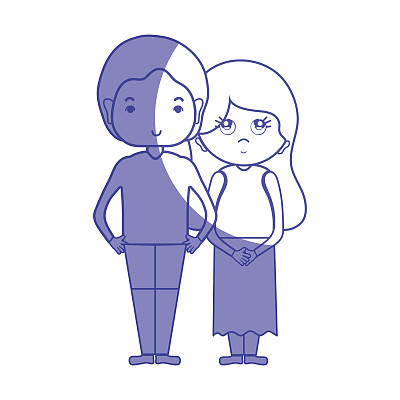 剪影美搭配发型设计图片下载