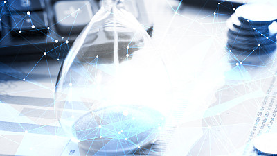 经济发展、股市数据、金融技术和网络素材图片