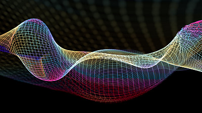 摘要波浪结构的科学背景图片下载