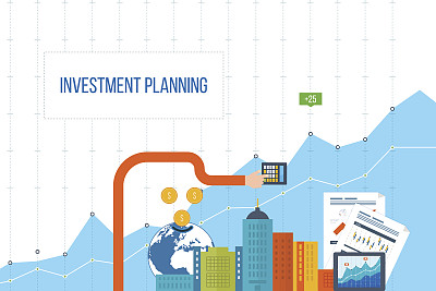 商业分析、财务报告和战略的概念。投资管理。图片下载