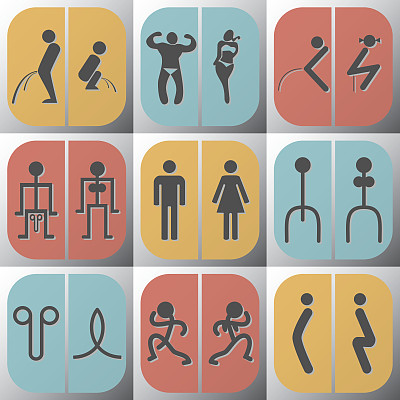 符号的浴室图片下载