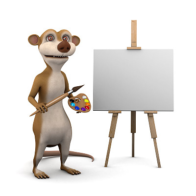 3d Meerkat是一位艺术家图片下载