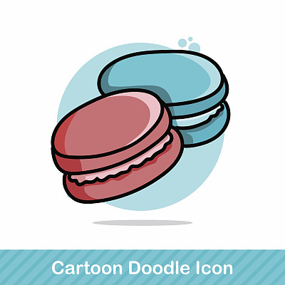 马卡龙涂鸦图片下载