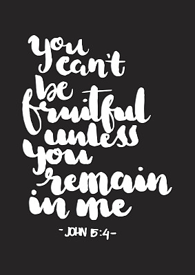 除非你留在我里面，否则你不能结出丰硕的果实。图片下载