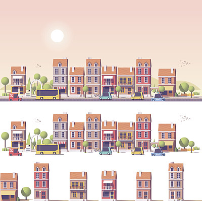 都市矢量图素材ID：168971890