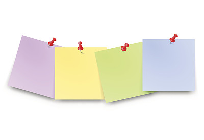 邮局用纸用红色大头针设置空白文本位置图片下载