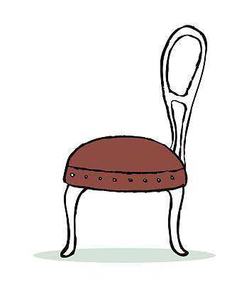 古董椅子向量图片下载