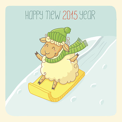 羊年贺卡图片下载