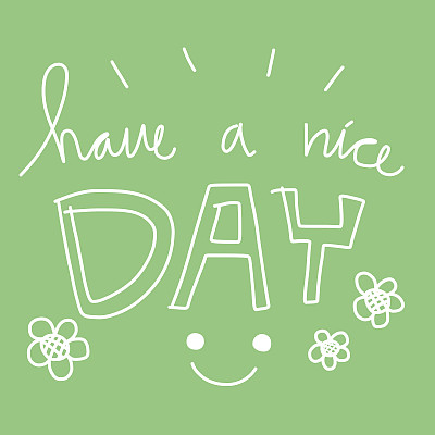 有美好的一天和可爱的微笑图片下载