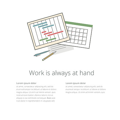 工作台插图02甘特图和日历图片下载