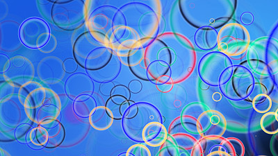彩色背景与圆圈。图片下载