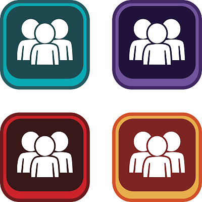 彩色应用程序图标按钮游戏资产主题向量图片下载