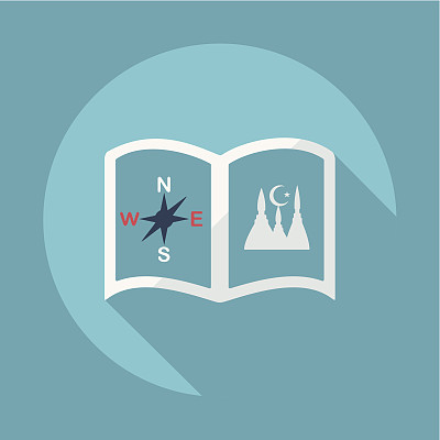 扁平风格斋月节图标矢量设计图片下载