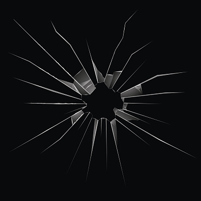 破碎的玻璃插图图片下载