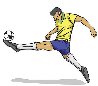 足球运动员集合。矢量设计图片下载
