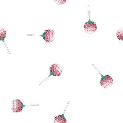 蛋糕棒棒糖无缝图案图片下载