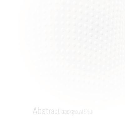 抽象的灰色曲线波尔卡点在白色背景与复制空间图片下载